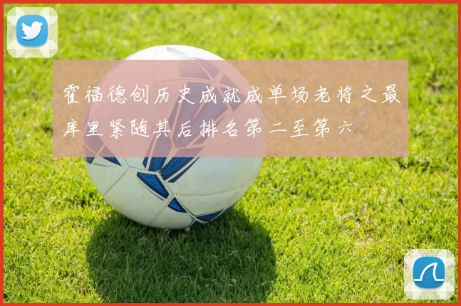 霍福德创历史成就成单场老将之最库里紧随其后排名第二至第六